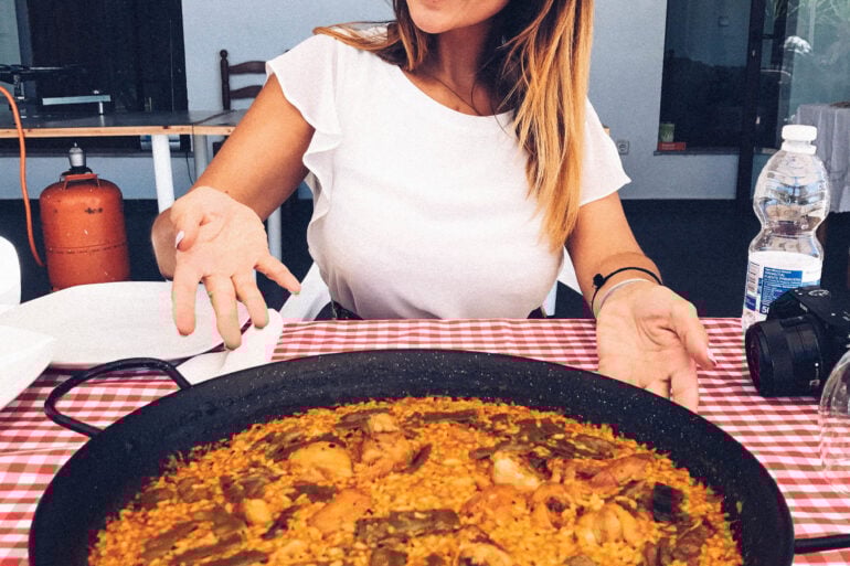 Paella Cooking - Photo Diary in Sueca Valencia 408 image asset