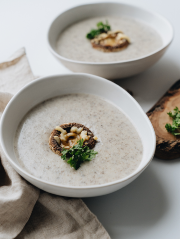 Chanterelle Soup Recipe - Dairy Free, Vegan 5 mushroomsoup