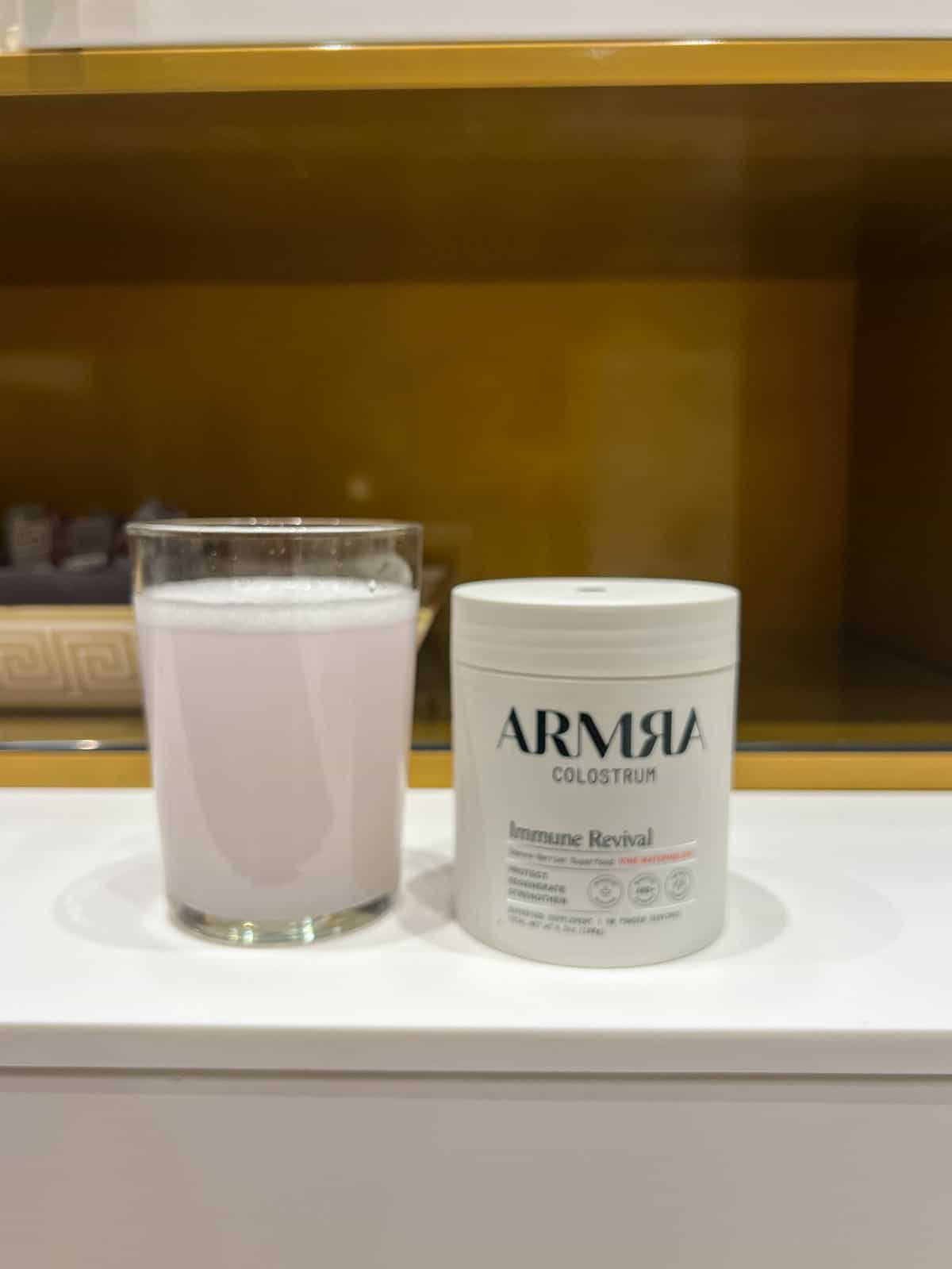 What is ARMRA Colostrum? A Deep Dive into Nature's Superfood ARMRA Immune Revival Vine Watermelon Jar and glass